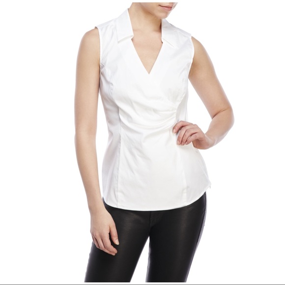 NYDJ Tops - NYDJ FIT SOLUTION FAUX WRAP TOP
